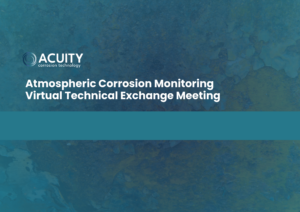 Graphic announcing virtual corrosion tech exchange meeting